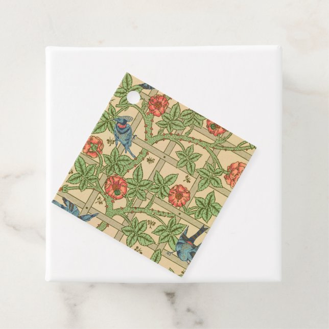 William Morris Trellis Classic Wallpaper Design Geschenkanhänger (Beispiel)