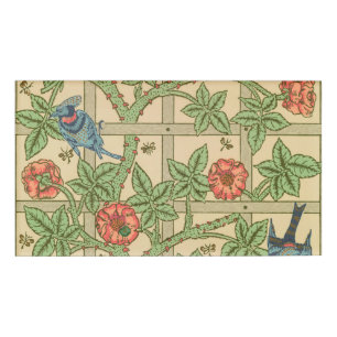William Morris Trellis Classic Wallpaper Design Namenschild