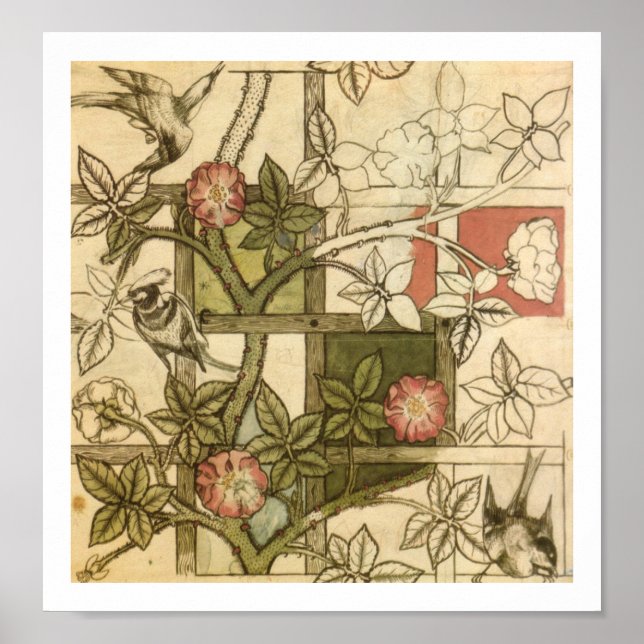 William Morris - Trellis Poster (Vorne)