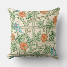 William Morris Trellis Victorian Wallpaper Kissen