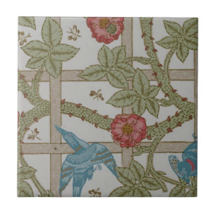 William Morris Trellis Wallpaper Art Fliese