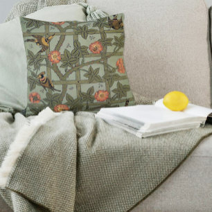 William Morris Trellis Wallpaper Art Kissen