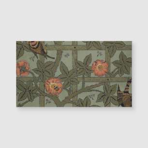 William Morris Trellis Wallpaper Art Magnetkarte