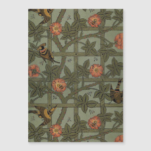 William Morris Trellis Wallpaper Art Magnetkarte