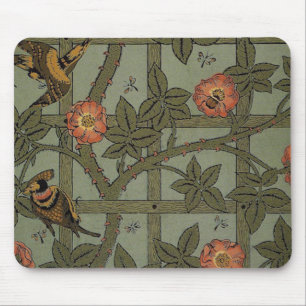 William Morris Trellis Wallpaper Art Mousepad