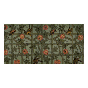 William Morris Trellis Wallpaper Art Poster
