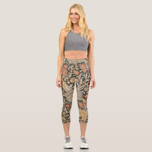 William Morris Trent Garden Blume Classic Botanic Capri Leggings