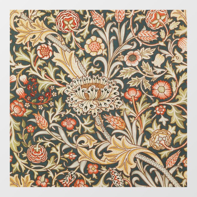 William Morris Trent Garden Blume Classic Botanic Fensteraufkleber (Blatt)