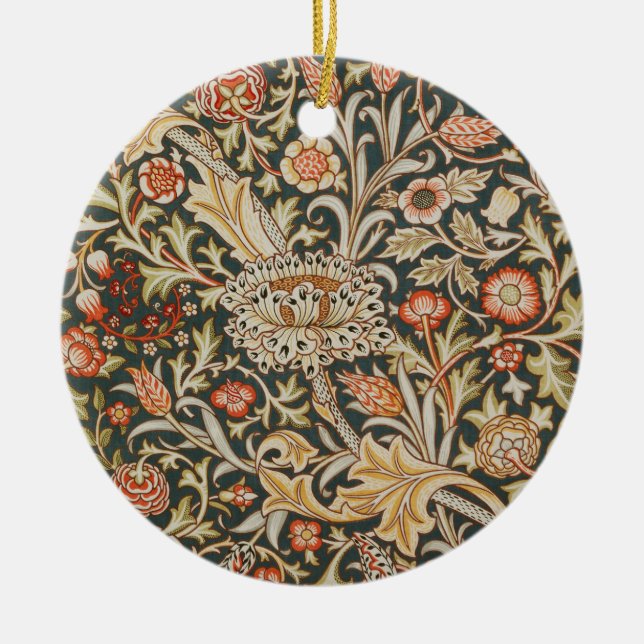 William Morris Trent Garden Blume Classic Botanic Keramik Ornament (Vorne)