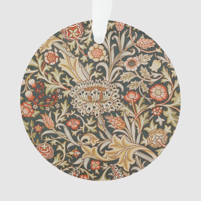 William Morris Trent Garden Blume Classic Botanic Ornament (Vorderseite)