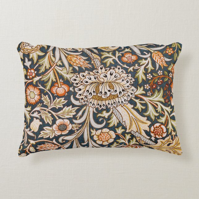 William Morris Trent Garden Blume Pattern Classic Dekokissen (Vorderseite)