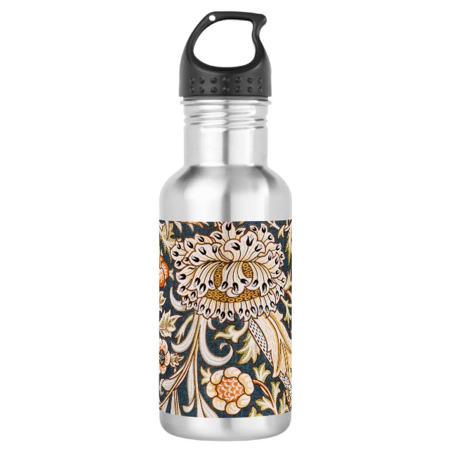 William Morris Trent Garden Blume Pattern Classic Edelstahlflasche (Vorderseite)