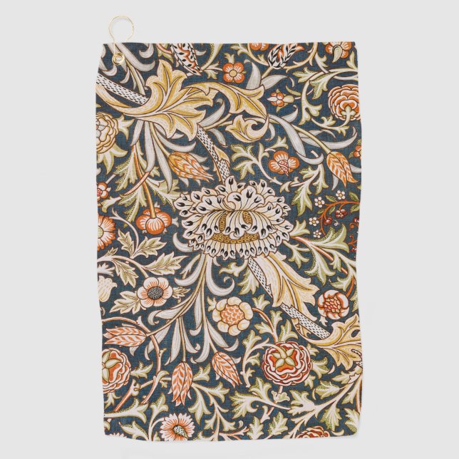 William Morris Trent Garden Blume Pattern Classic Golfhandtuch (Vorderseite)