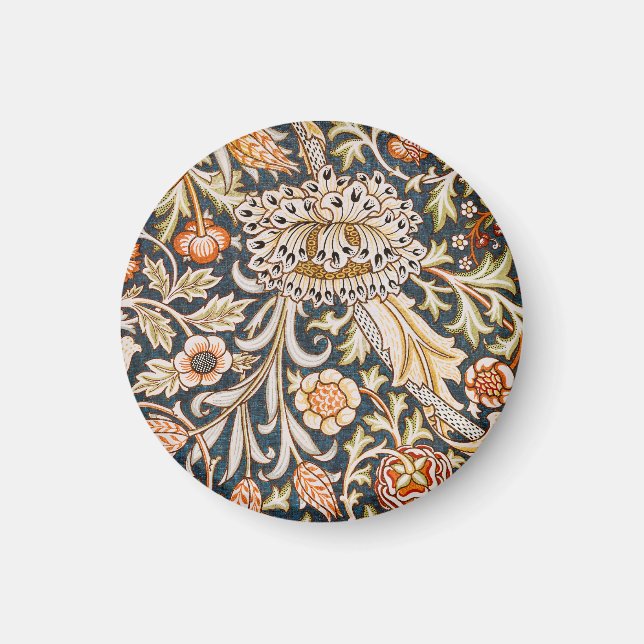 William Morris Trent Garden Blume Pattern Classic Magnet (Vorne)