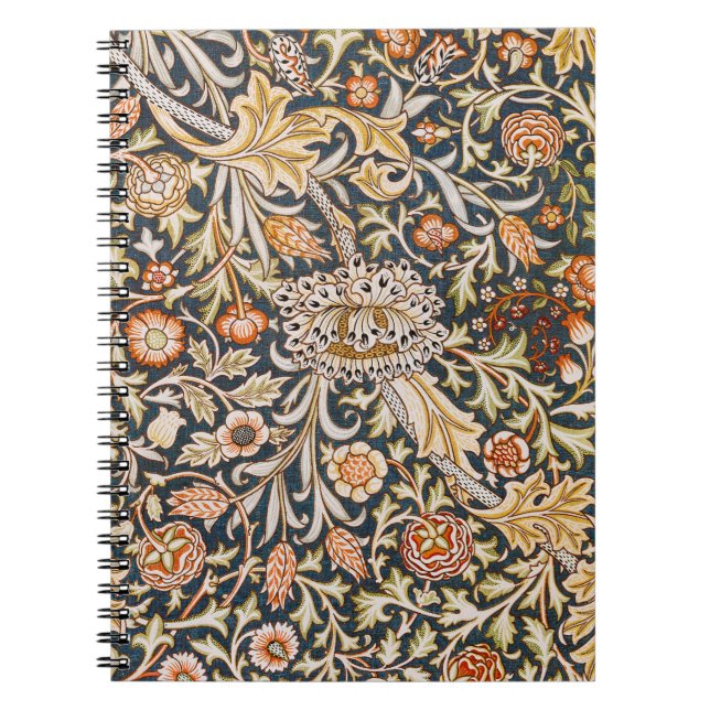William Morris Trent Garden Blume Pattern Classic Notizblock (Vorderseite)