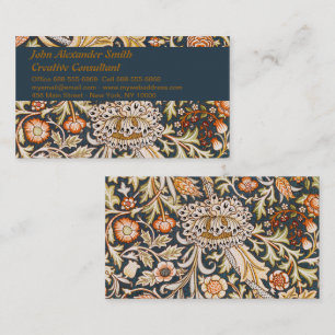 William Morris Trent Garden Blume Pattern Classic Visitenkarte