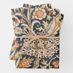 William Morris Trent Garten Blumenmuster Klassiker Geschenkpapier Set