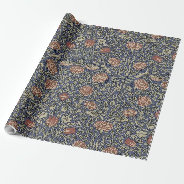 William Morris Tudor Rose Wallpaper Geschenkpapier (Ungerollt)