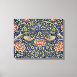 William Morris Tudor Rose Wallpaper Leinwanddruck