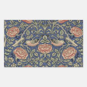 William Morris Tudor Rose Wallpaper Rechteckiger Aufkleber