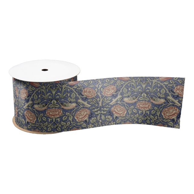 William Morris Tudor Rose Wallpaper Satinband (Spule)