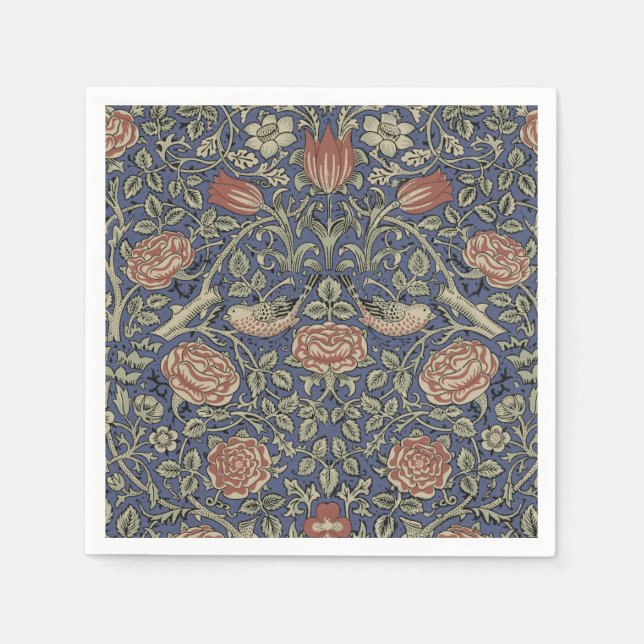William Morris Tudor Rose Wallpaper Serviette (Vorderseite)