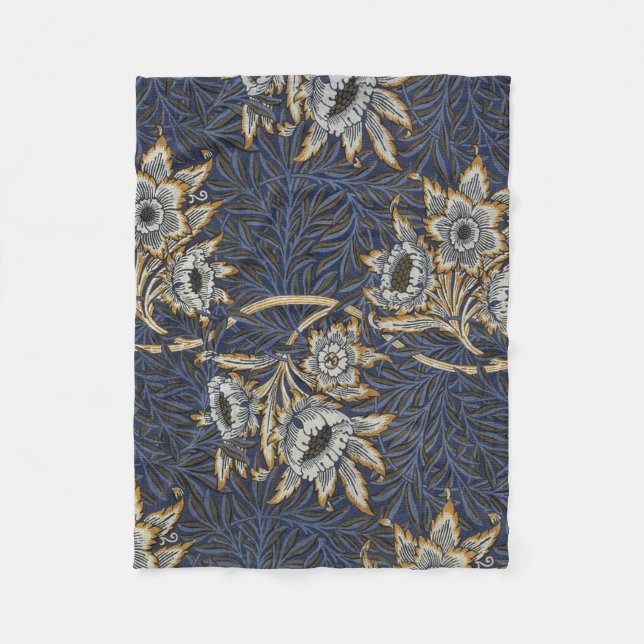 william morris tulip and willow tapestry pattern fleecedecke (Vorderseite)