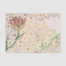 William Morris TULIP DESIGN IN PINK Tissue