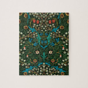 William Morris Tulip Floral Pattern Puzzle