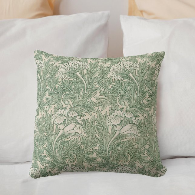 William Morris Tulip Pattern Sage Green Kissen (Von Creator hochgeladen)