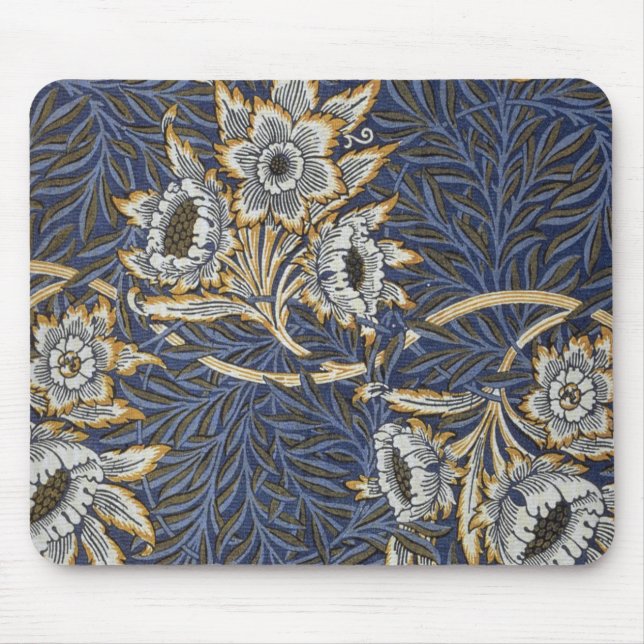 William Morris Tulip und Willow Floral Pattern Mousepad (Vorne)