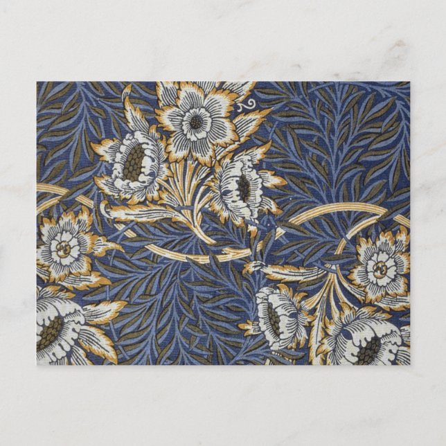 William Morris Tulip und Willow Floral Pattern Postkarte (Vorderseite)