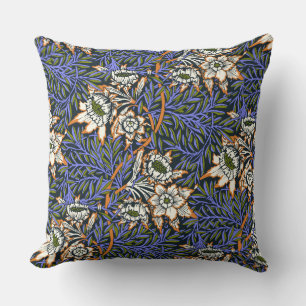 William Morris Tulip und Willow Vintag Pattern Kissen