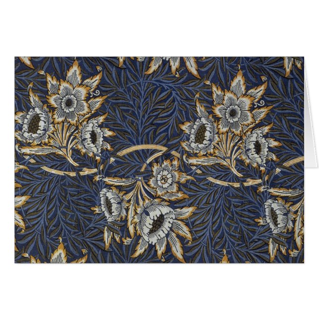 William Morris Tulip Willow Blue Muster (Vorderseite (Horizontal))
