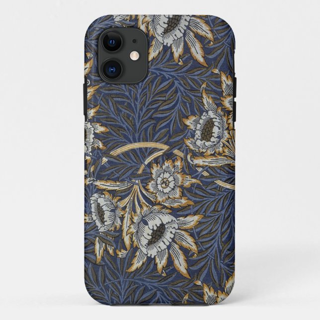 William Morris Tulip Willow Blue Muster Case-Mate iPhone Hülle (Rückseite)