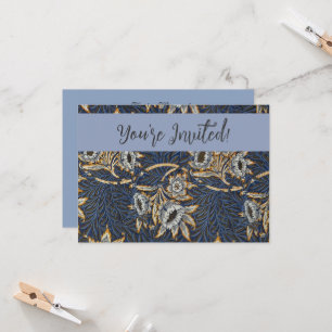 William Morris Tulip Willow Blue Muster Einladung