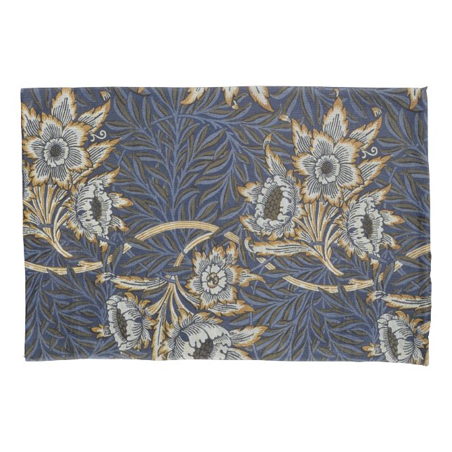 William Morris Tulip Willow Blue Muster Kissenbezug (Vorderseite)