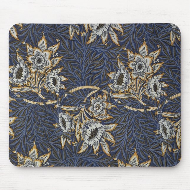William Morris Tulip Willow Blue Muster Mousepad (Vorne)