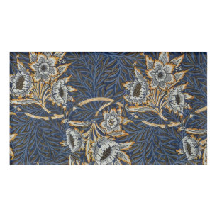 William Morris Tulip Willow Blue Muster Namenschild