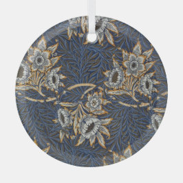 William Morris Tulip Willow Blue Muster Ornament Aus Glas
