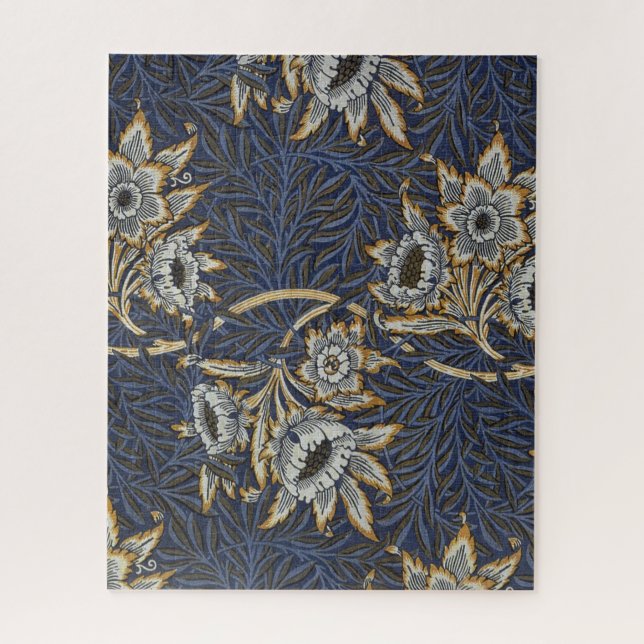 William Morris Tulip Willow Blue Muster Puzzle (Vertikal)