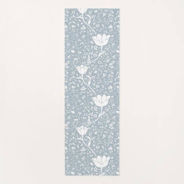William Morris Tulips in weißem Muster Yogamatte (Vorderseite)