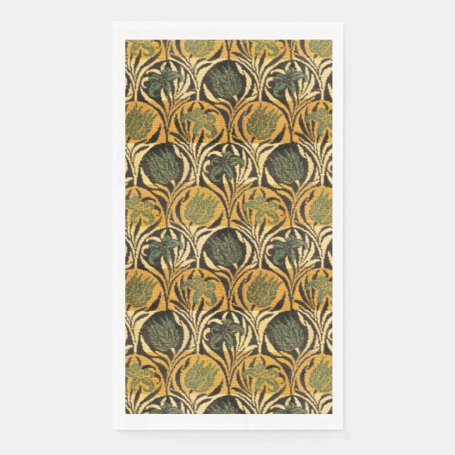 William Morris Tulips & Lilies Carpet Rug Classic Serviette (Vorderseite)