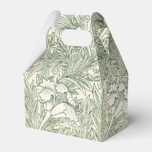 William Morris Tulpe Grüne Florale Kunst Druck Geschenkschachtel