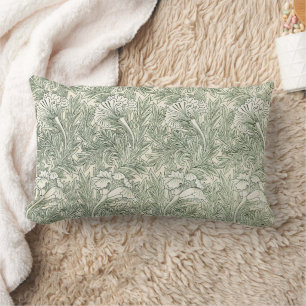 William Morris Tulpe Grüne Florale Kunst Druck Lendenkissen