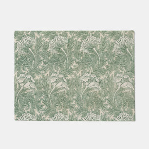 William Morris Tulpe Tapete grün Fußmatte