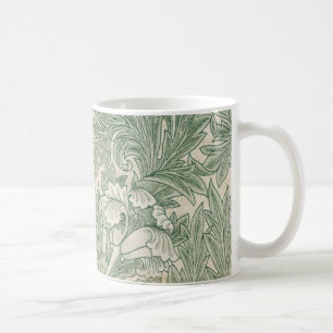 William Morris Tulpe Tapete grün Kaffeetasse
