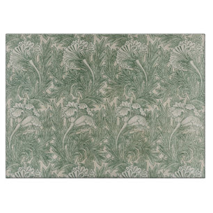 William Morris Tulpe Tapete grün Schneidebrett