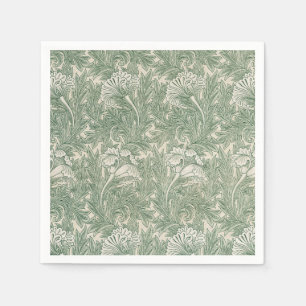 William Morris Tulpe Tapete grün Serviette