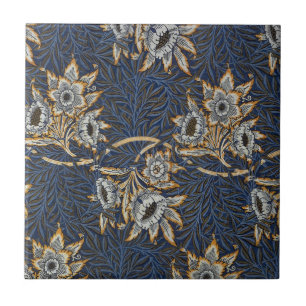 William Morris Tulpe Weidenmuster Blaue Flora Fliese